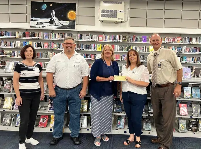 Book donation day at Durant High School