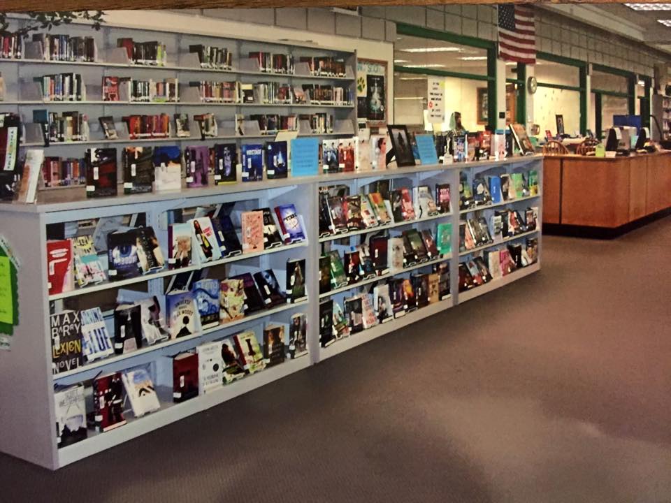 Alternate view of the memorial bookshelf