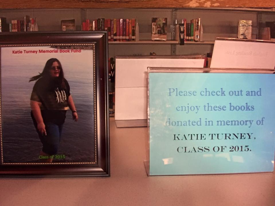 Katie’s memorial plaque